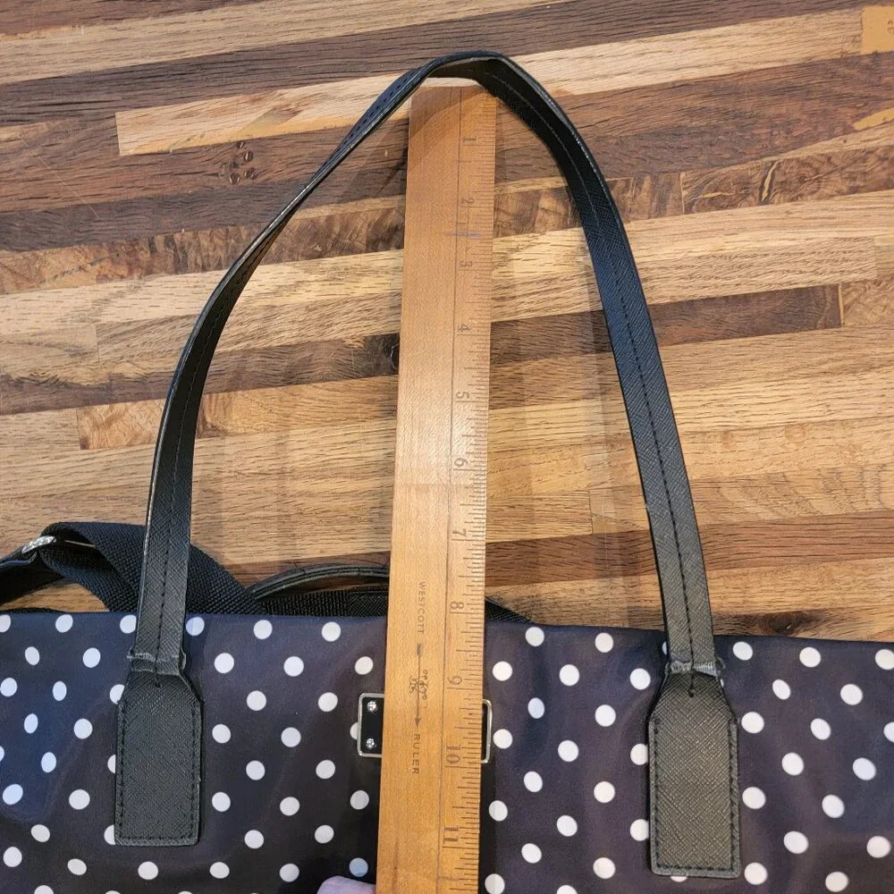 KATE SPADE Polka Dots Blue & White Nylon Adaira Baby Diaper Bag